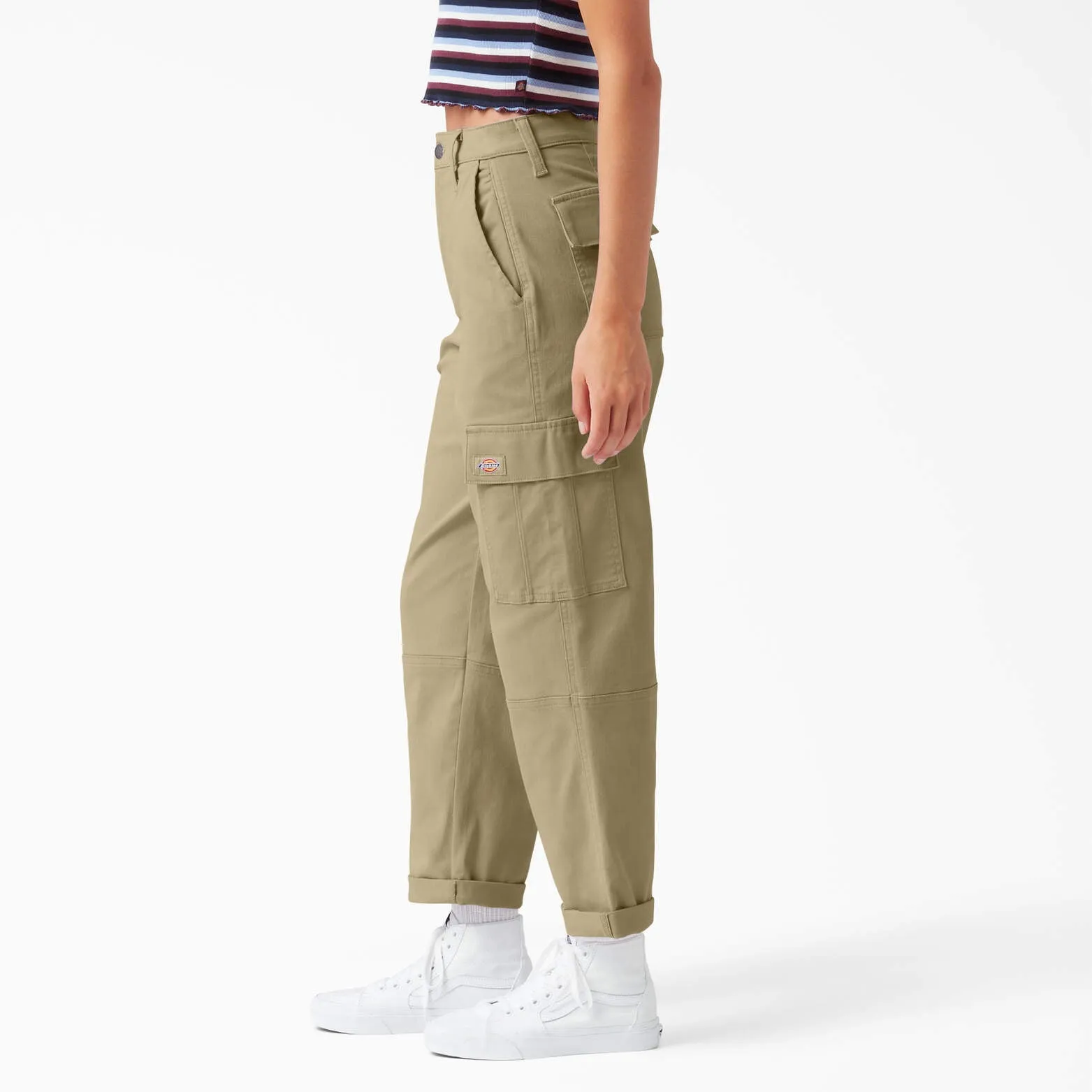 Dickies Women's Relaxed Fit Cropped Cargo Pants Dickies Clothing