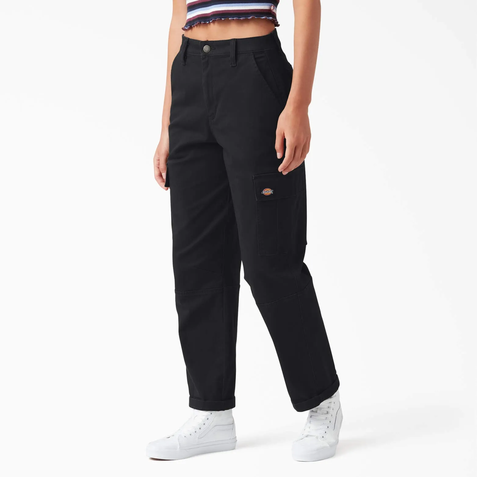 Dickies Women's Relaxed Fit Cropped Cargo Pants Dickies Clothing