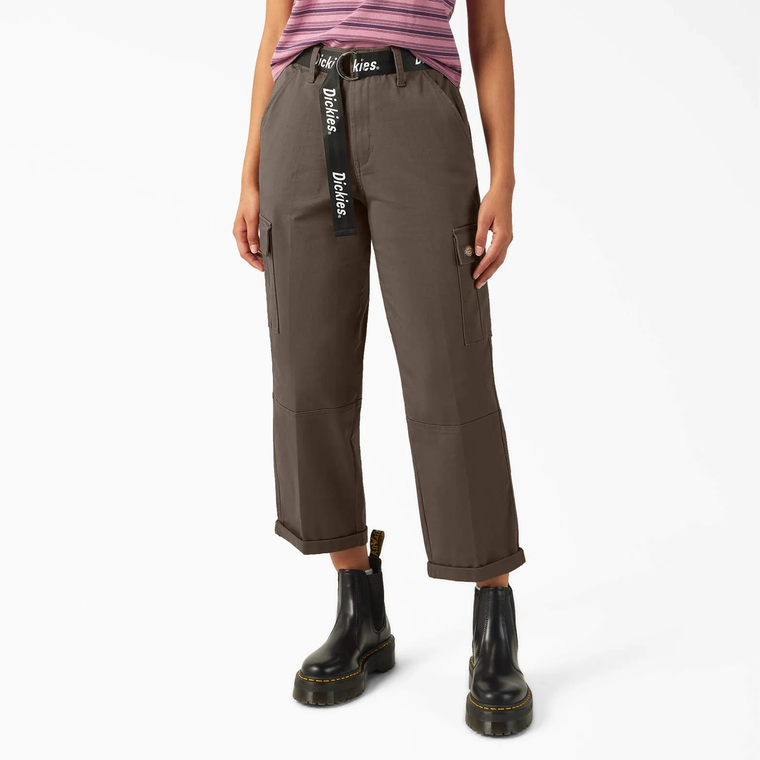 Dickies Women's Relaxed Fit Cropped Cargo Pants Dickies Clothing