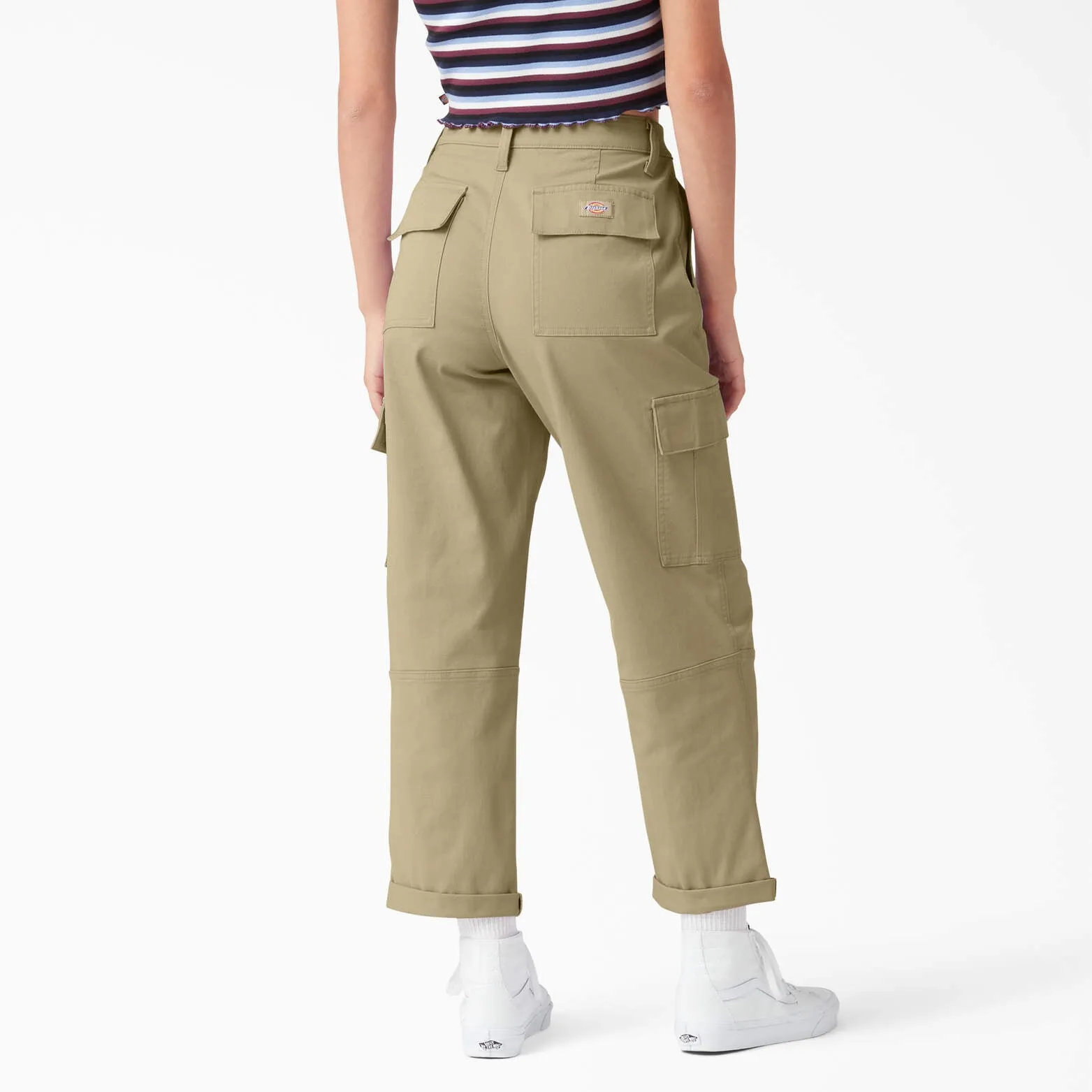 Dickies Women's Relaxed Fit Cropped Cargo Pants Dickies Clothing