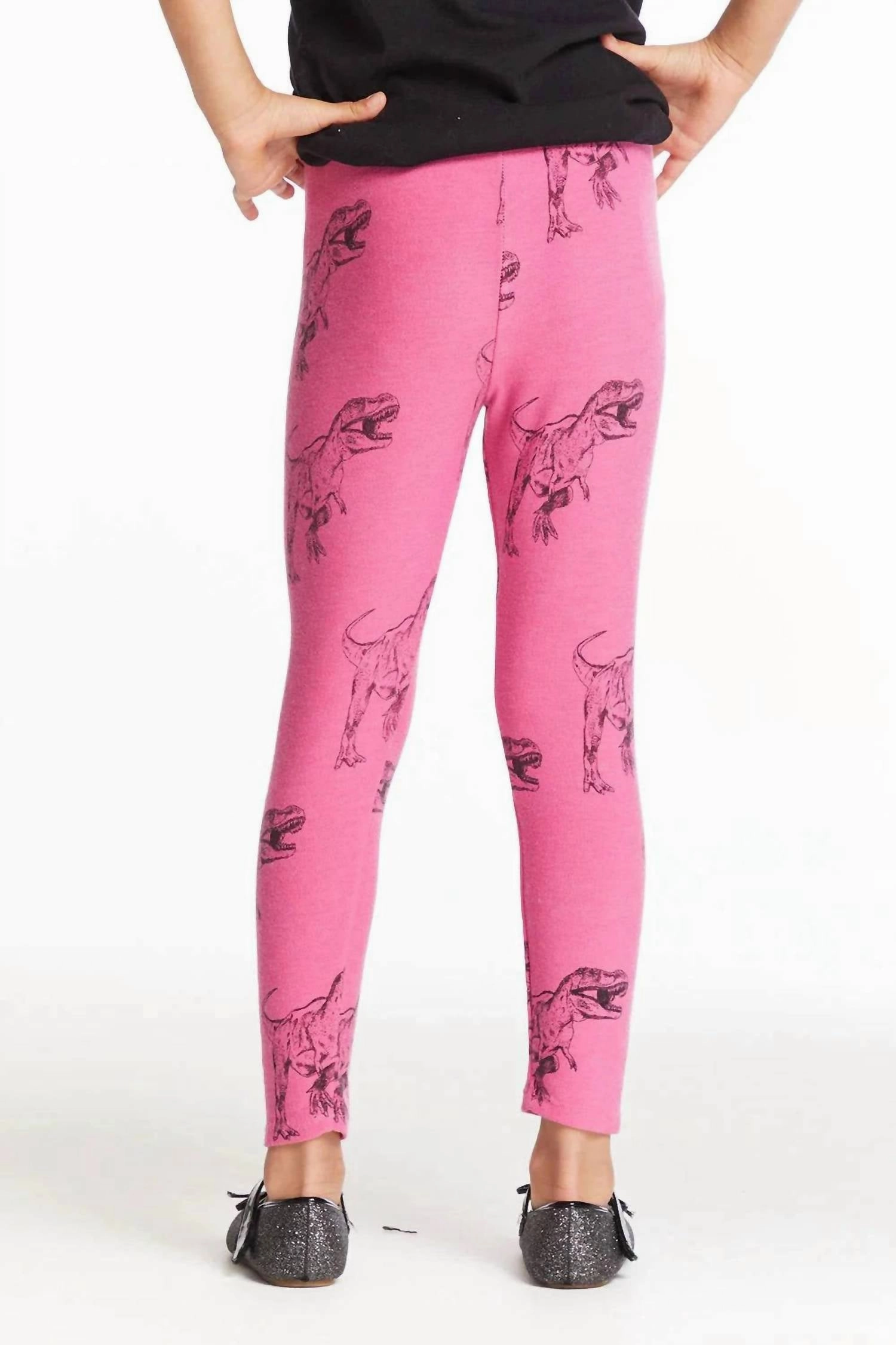 Dino Time Comfortable Leggings In Rio Girls Flared Leggings