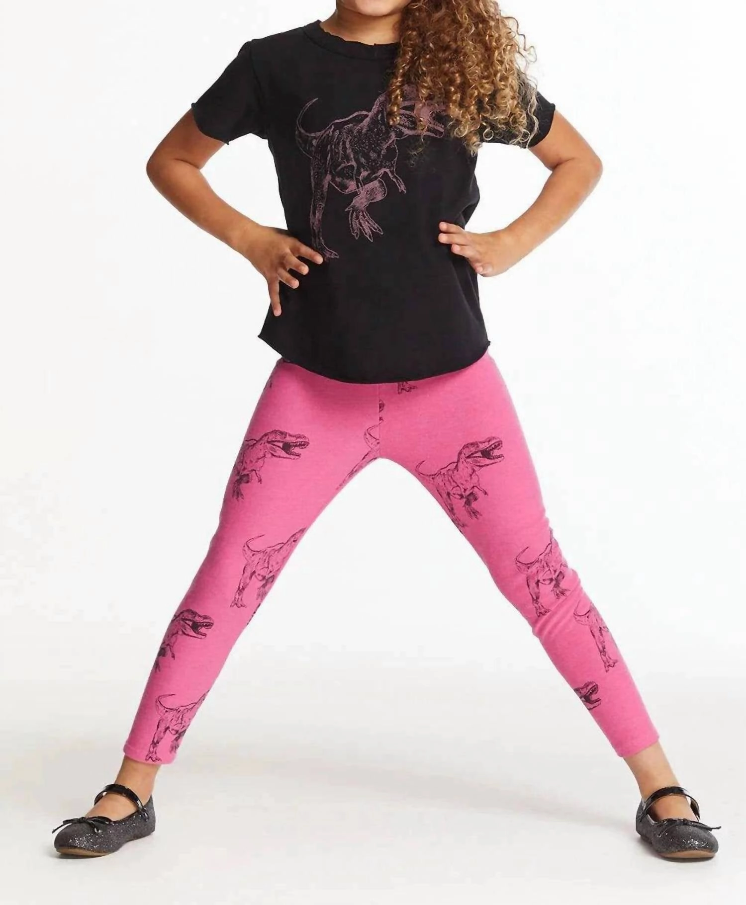 Dino Time Comfortable Leggings In Rio Girls Flared Leggings