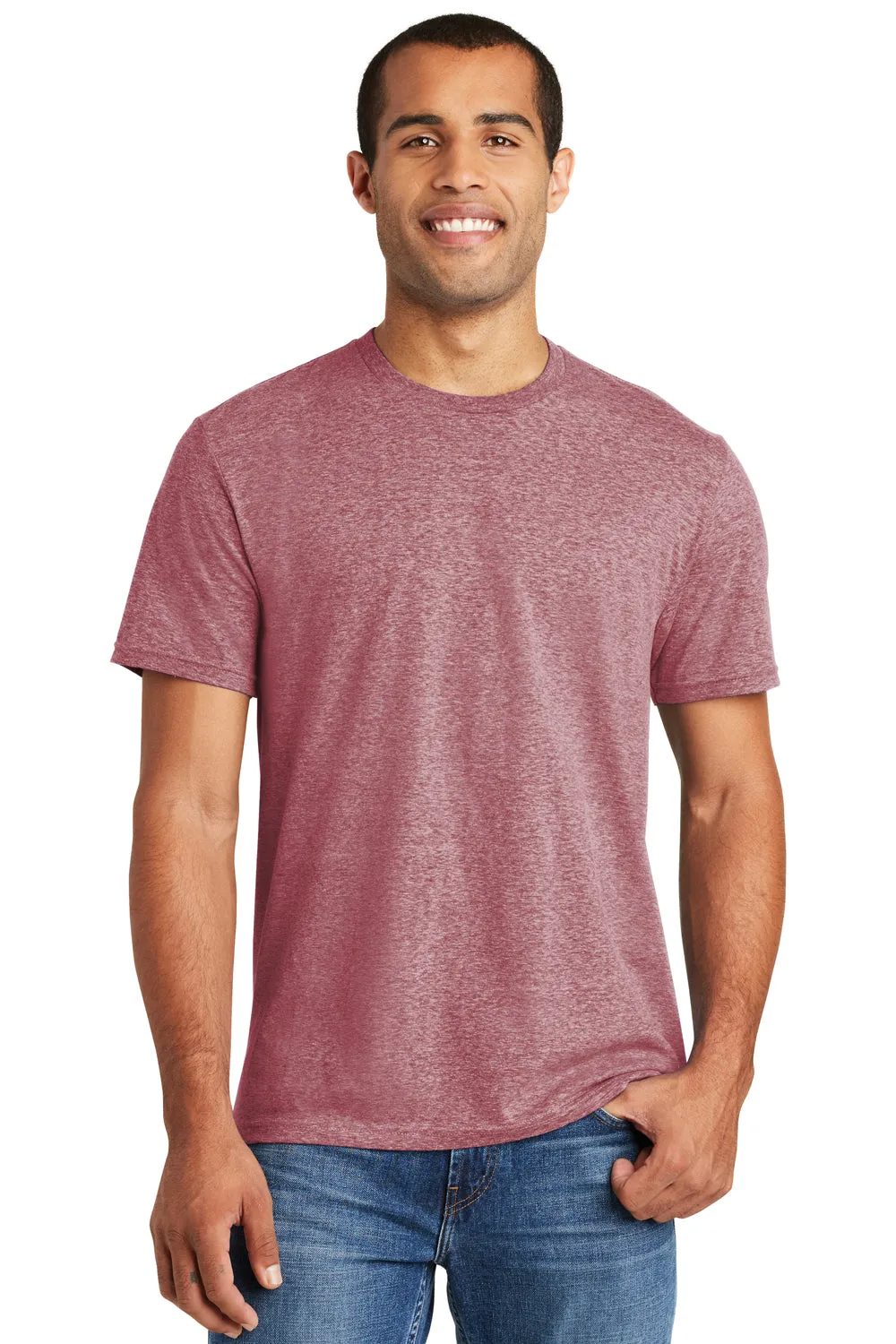 District Mens Astro Short Sleeve Crewneck T-Shirt - Maroon - Closeout  Buy new Clothing District