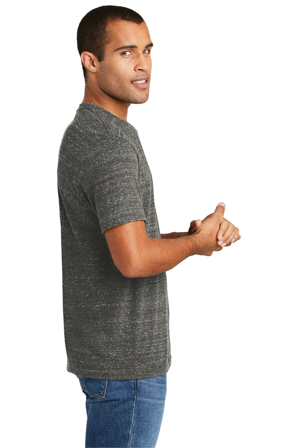 District Mens Cosmic Short Sleeve Crewneck T-Shirt - Black/Grey - Closeout  Buy new Clothing District
