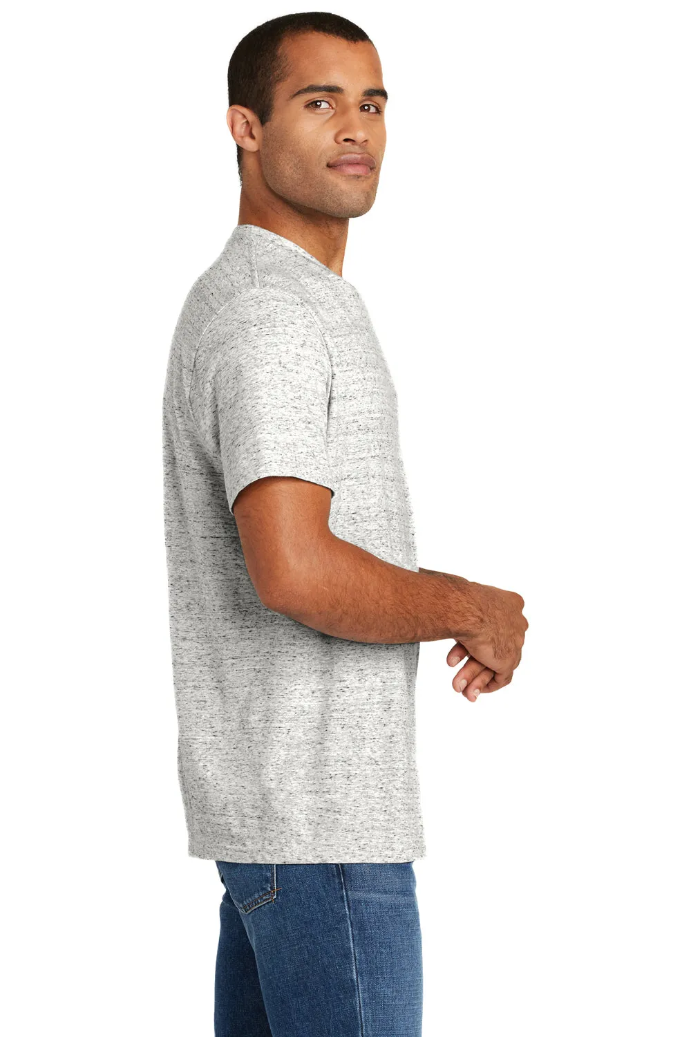 District Mens Cosmic Short Sleeve Crewneck T-Shirt - White/Black - Closeout  Buy new Clothing District