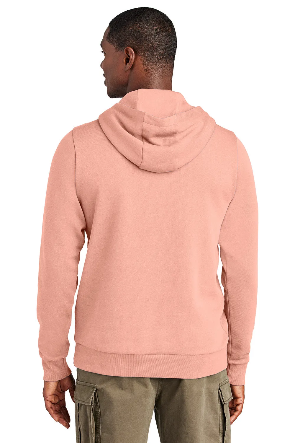 District Mens District Wash Fleece Hooded Sweatshirt Hoodie w/ Pouch Pocket - Cactus Rose Pink  Buy new Clothing District
