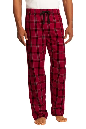 District Mens Flannel Plaid Lounge Pants - New Red  Buy new Clothing District