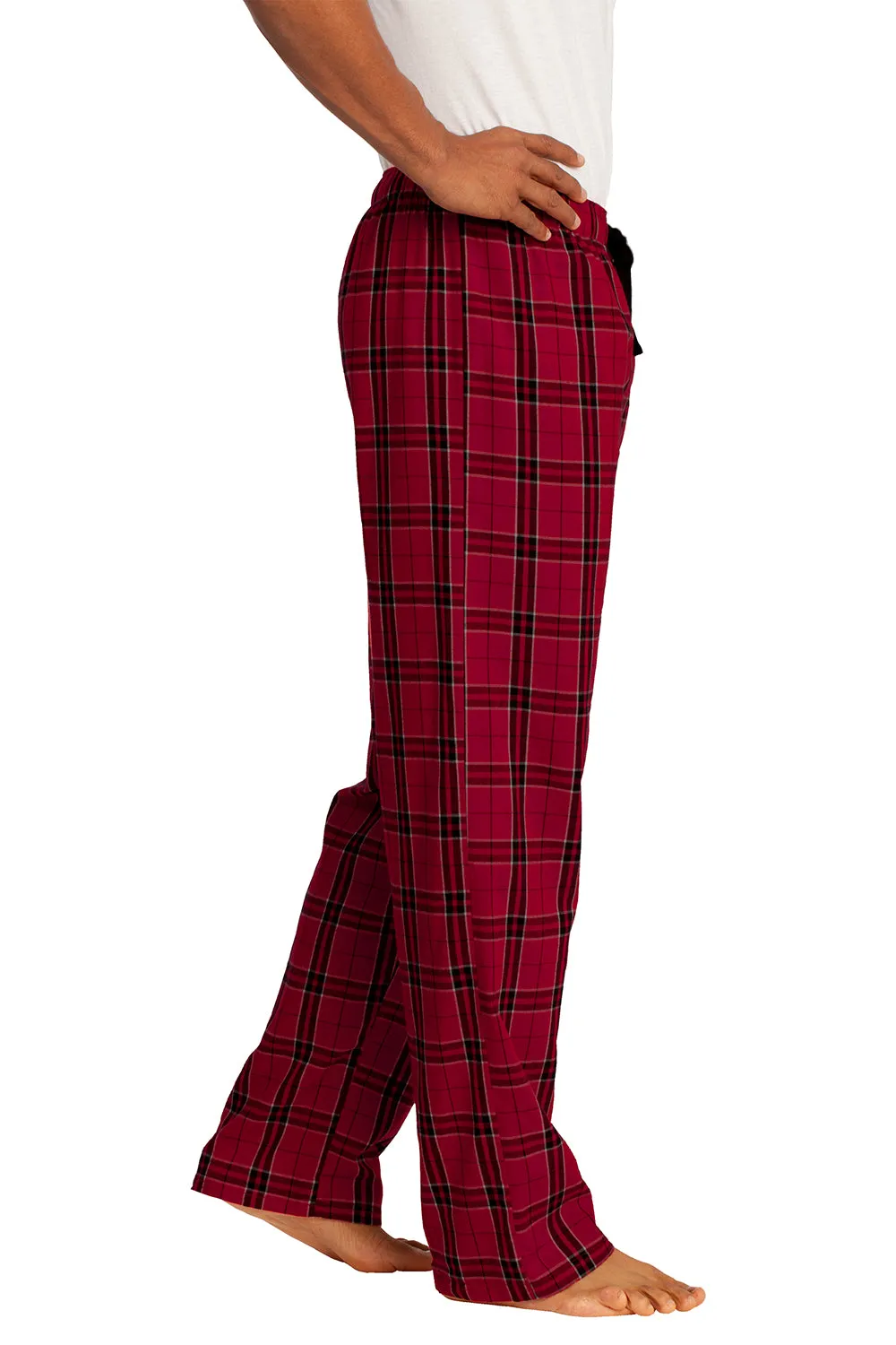 District Mens Flannel Plaid Lounge Pants - New Red  Buy new Clothing District