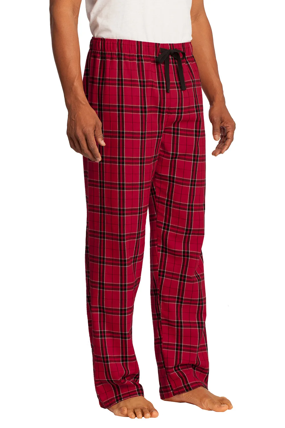 District Mens Flannel Plaid Lounge Pants - New Red  Buy new Clothing District