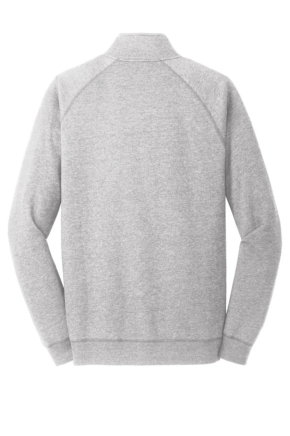 District Mens Fleece 1/4 Zip Sweatshirt w/ Pouch Pocket - Heather Grey  Buy new Clothing District