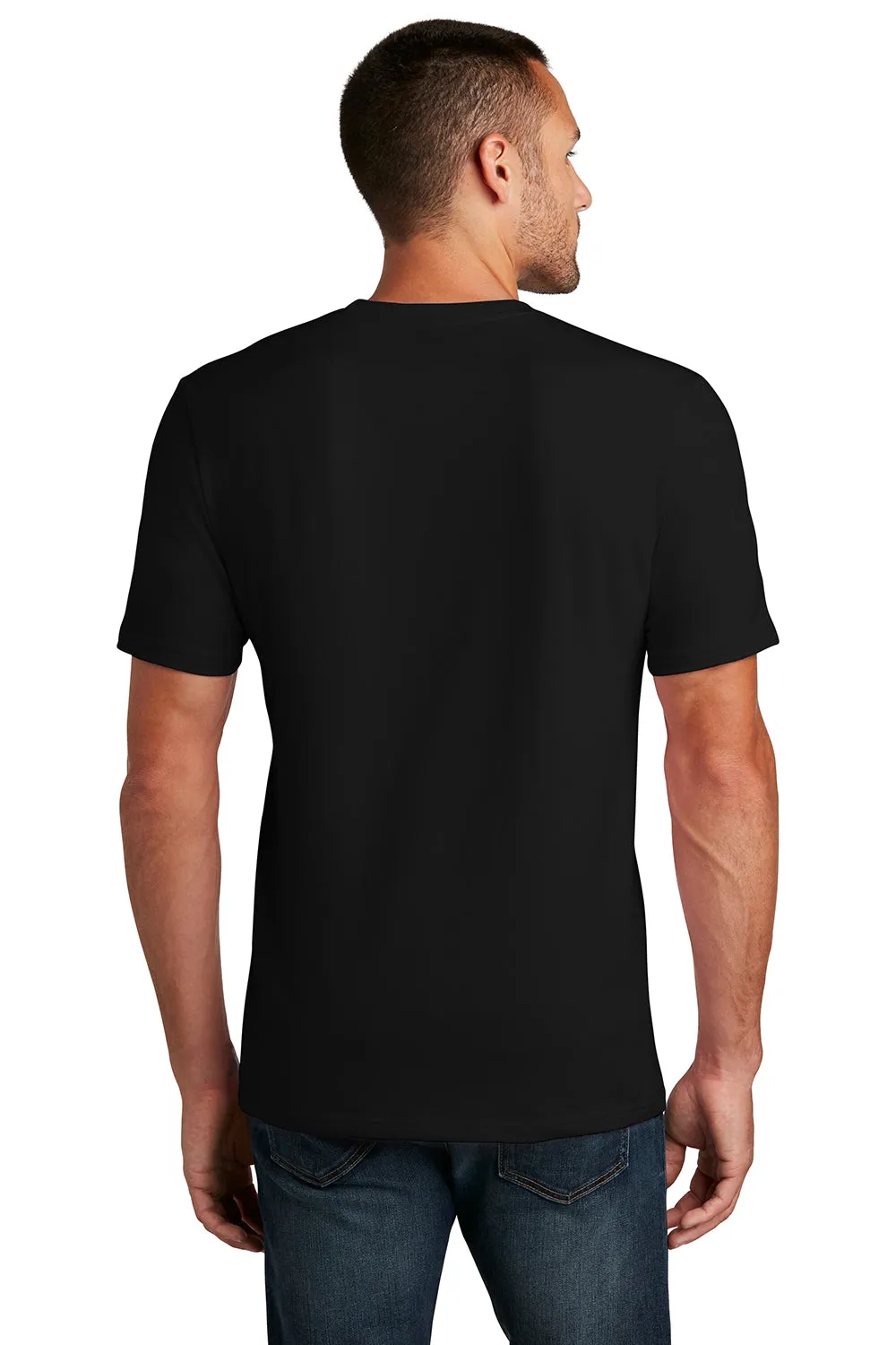 District Mens Flex Short Sleeve Crewneck T-Shirt - Black  Buy new Clothing District