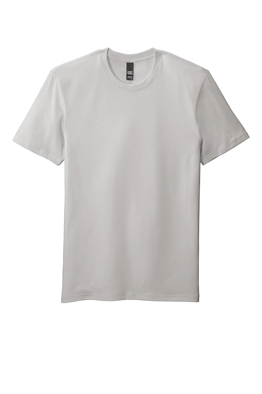 District Mens Flex Short Sleeve Crewneck T-Shirt - Silver Grey Mist - Closeout  Buy new Clothing District