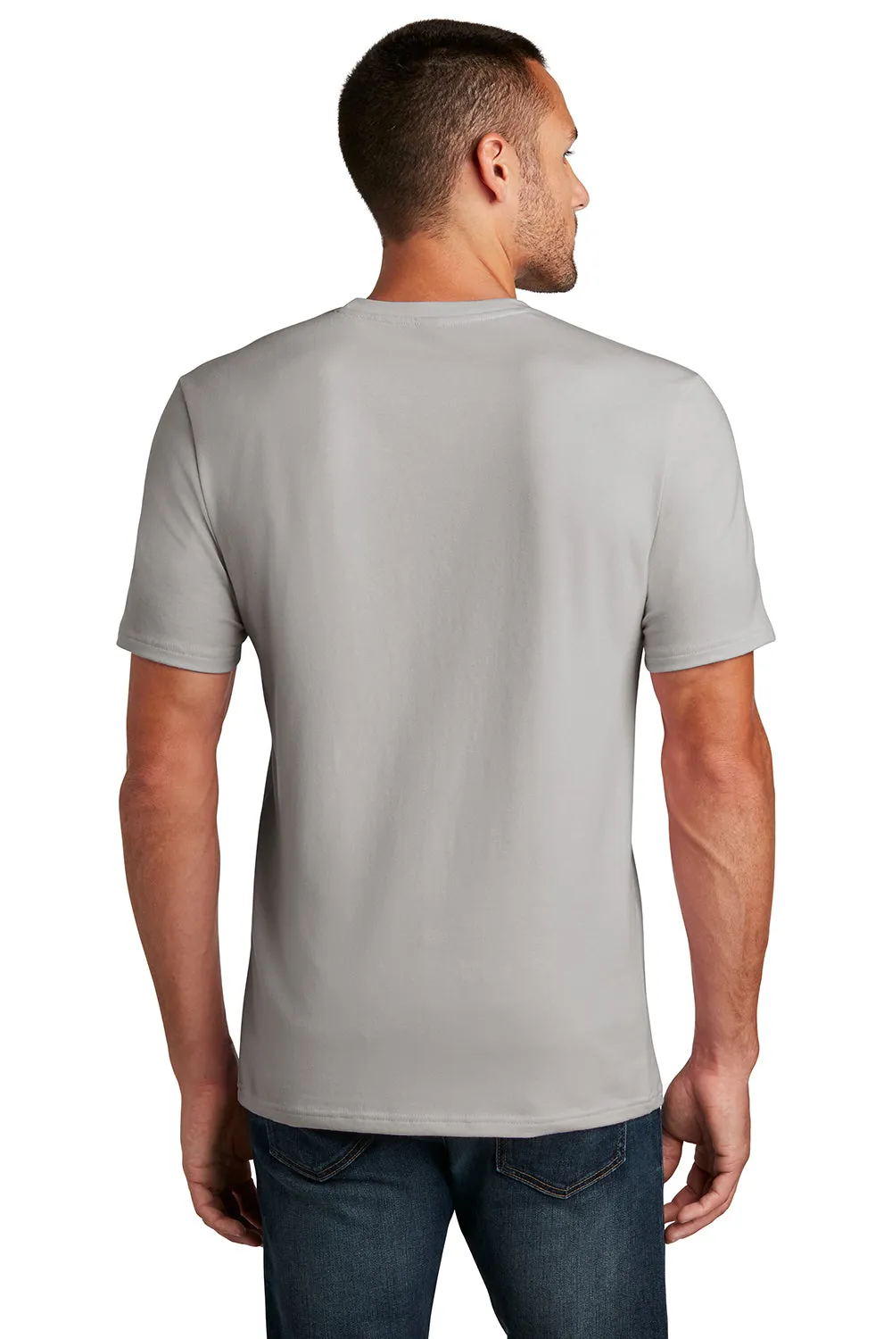 District Mens Flex Short Sleeve Crewneck T-Shirt - Silver Grey Mist - Closeout  Buy new Clothing District