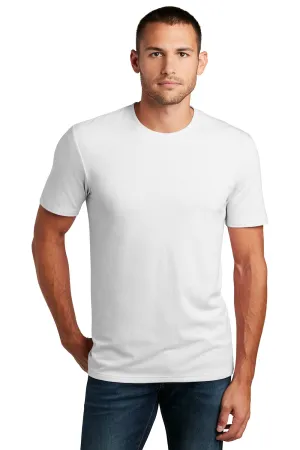 District Mens Flex Short Sleeve Crewneck T-Shirt - White  Buy new Clothing District