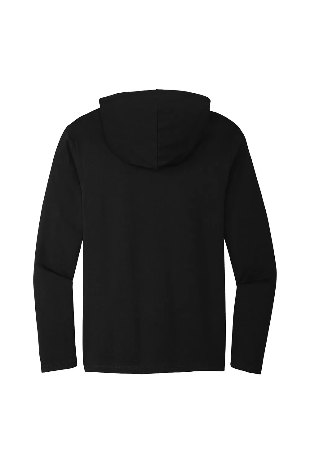 District Mens French Terry Hooded T-Shirt Hoodie - Black  Buy new Clothing District