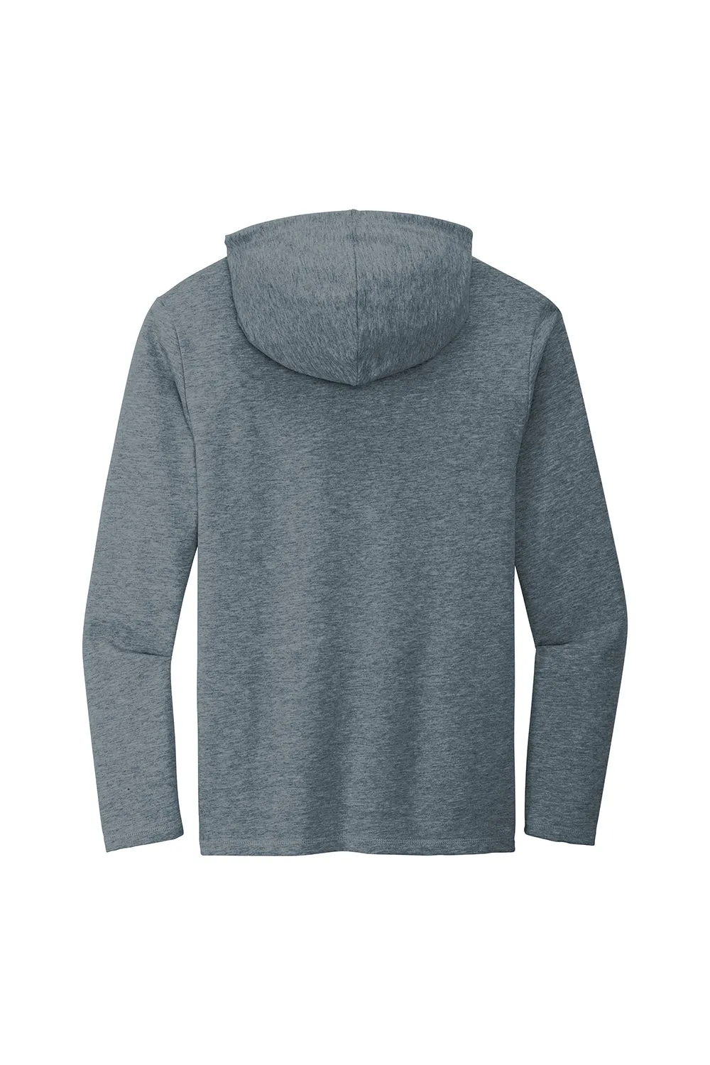 District Mens French Terry Hooded T-Shirt Hoodie - Washed Indigo Blue  Buy new Clothing District