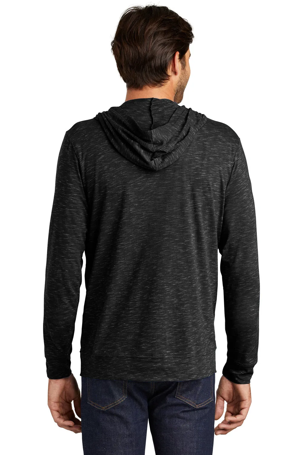 District Mens Medal Full Zip Hooded Sweatshirt Hoodie w/ Pockets - Black  Buy new Clothing District