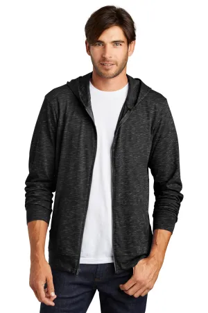District Mens Medal Full Zip Hooded Sweatshirt Hoodie w/ Pockets - Black  Buy new Clothing District