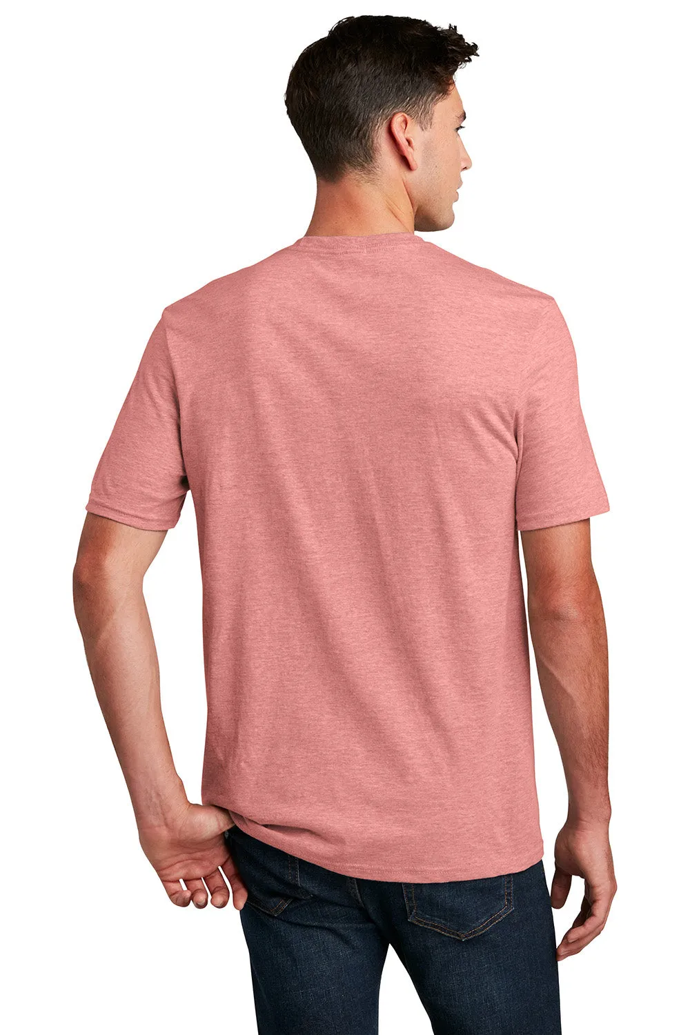 District Mens Perfect Blend Short Sleeve Crewneck T-Shirt - Blush Pink Frost  Buy new Clothing District