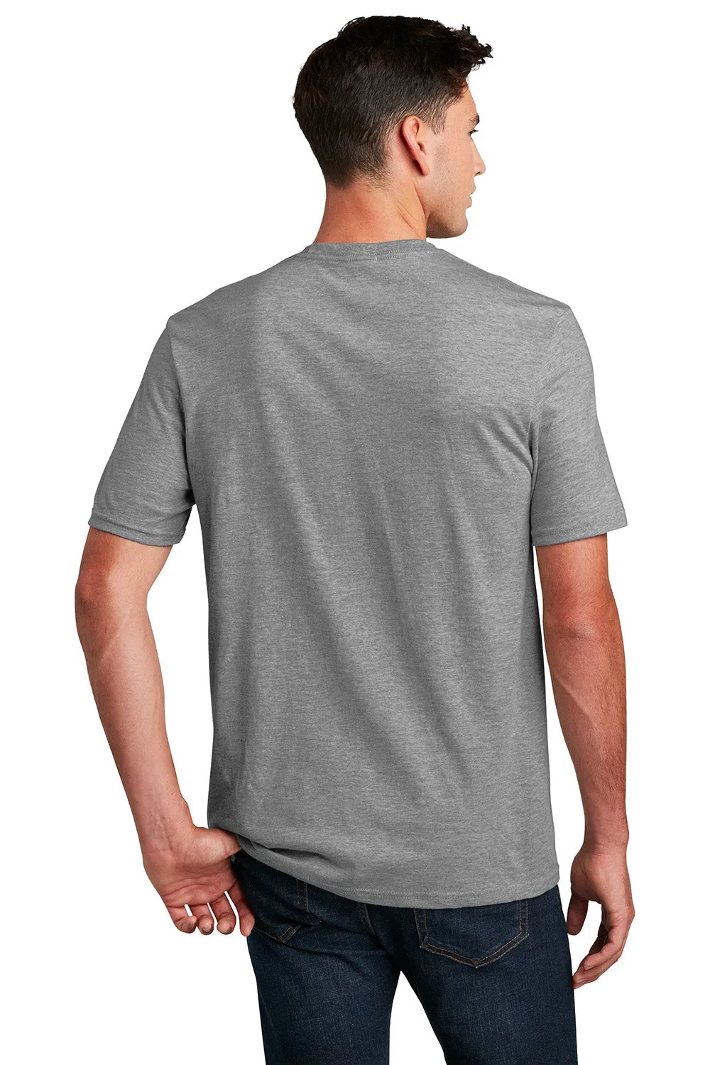 District Mens Perfect Blend Short Sleeve Crewneck T-Shirt - Grey Frost  Buy new Clothing District