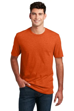 District Mens Perfect Blend Short Sleeve Crewneck T-Shirt - Heather Deep Orange  Buy new Clothing District