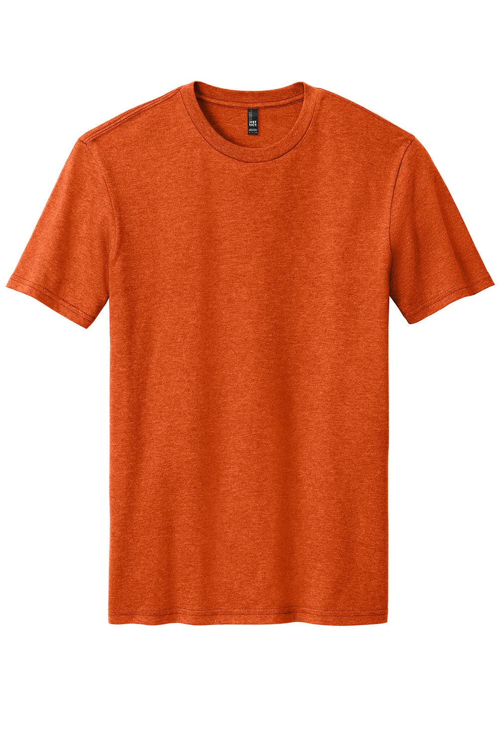 District Mens Perfect Blend Short Sleeve Crewneck T-Shirt - Heather Deep Orange  Buy new Clothing District