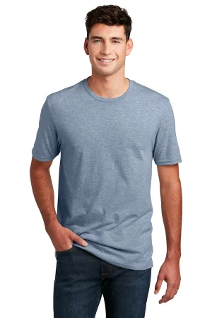 District Mens Perfect Blend Short Sleeve Crewneck T-Shirt - Heather Flint Blue  Buy new Clothing District