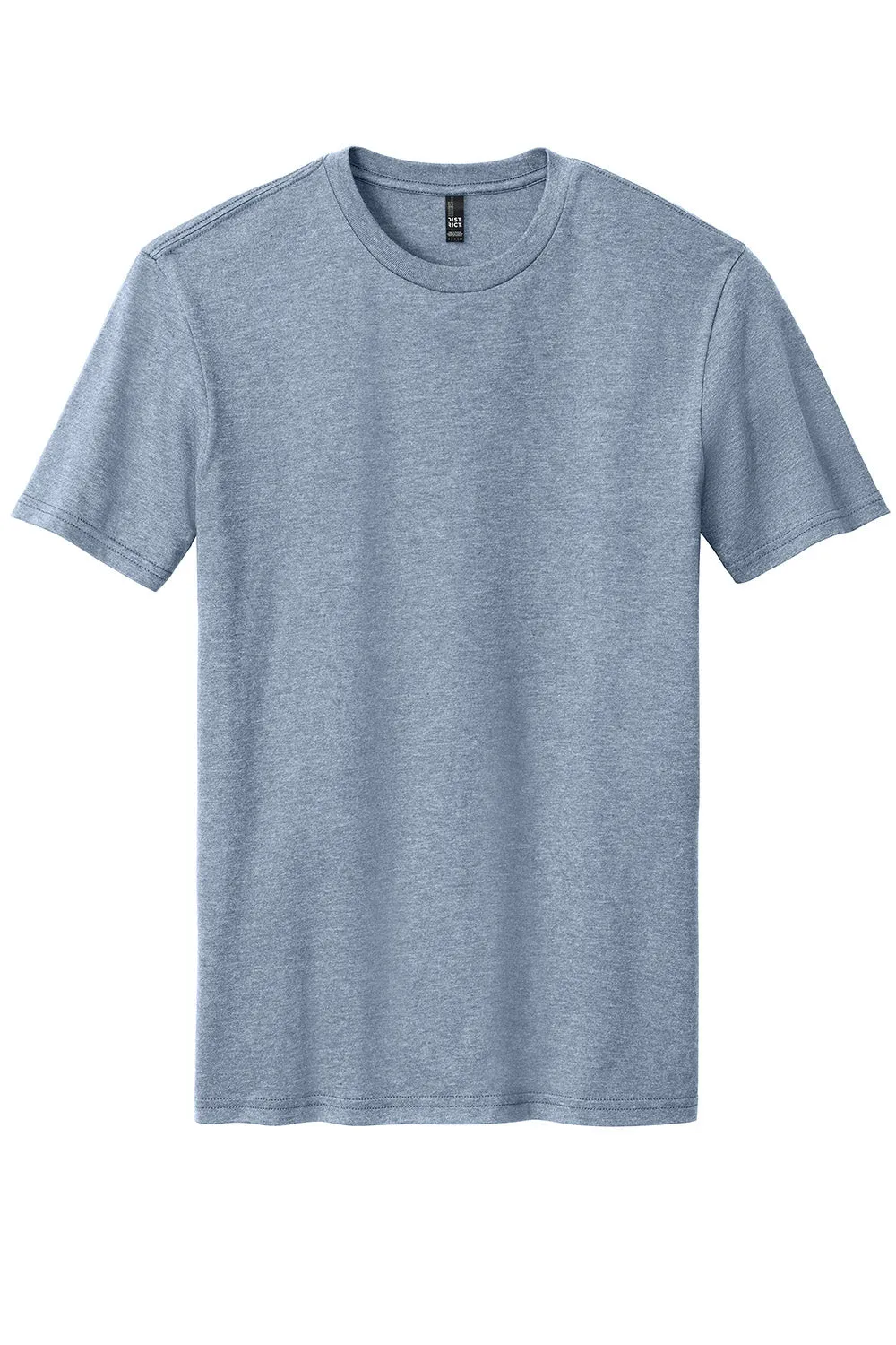 District Mens Perfect Blend Short Sleeve Crewneck T-Shirt - Heather Flint Blue  Buy new Clothing District