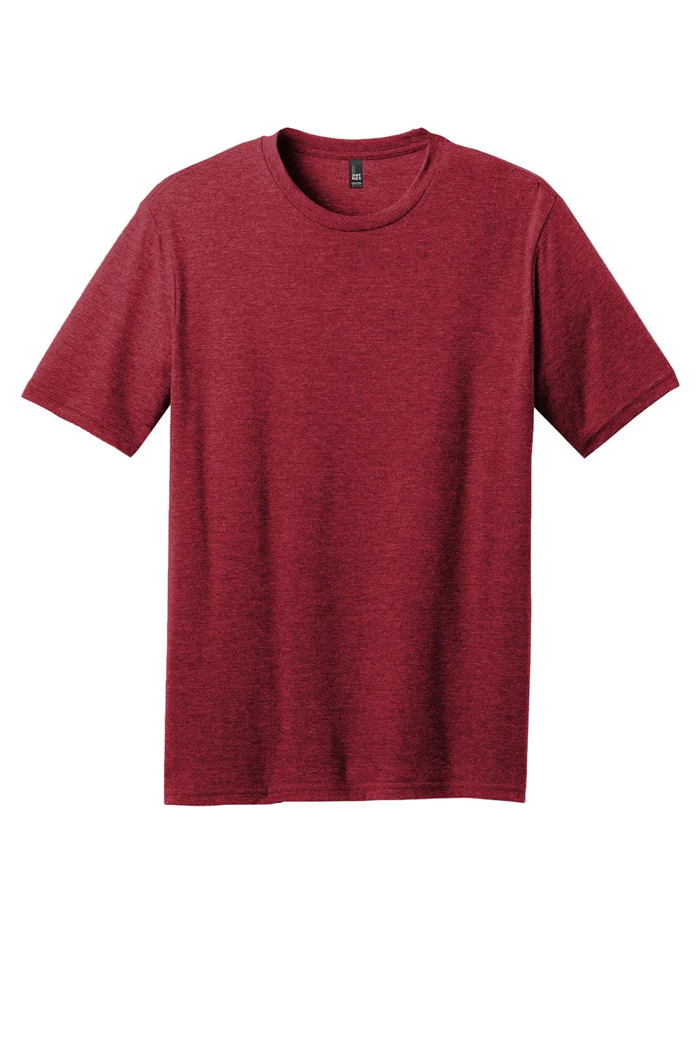 District Mens Perfect Blend Short Sleeve Crewneck T-Shirt - Red Fleck  Buy new Clothing District