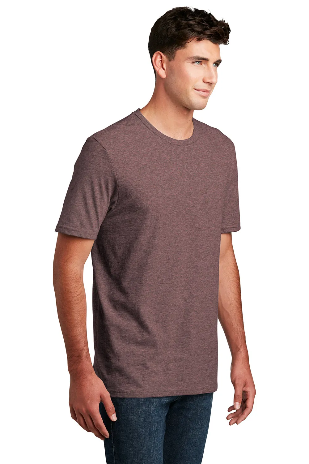 District Mens Perfect Blend Short Sleeve Crewneck T-Shirt - Rose Fleck  Buy new Clothing District