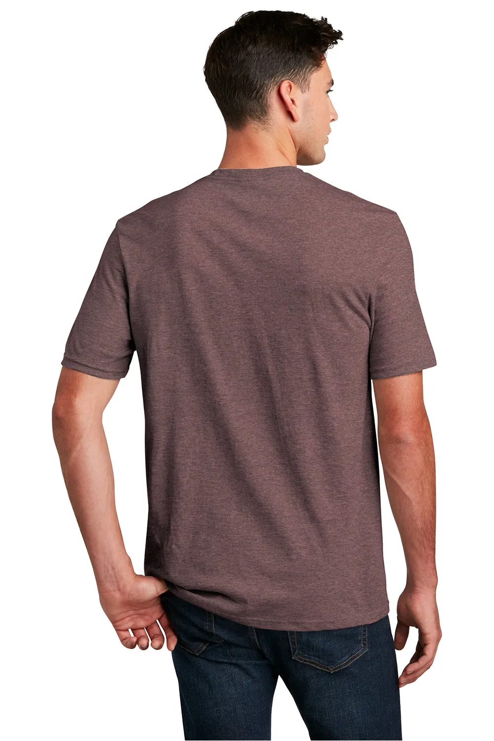 District Mens Perfect Blend Short Sleeve Crewneck T-Shirt - Rose Fleck  Buy new Clothing District