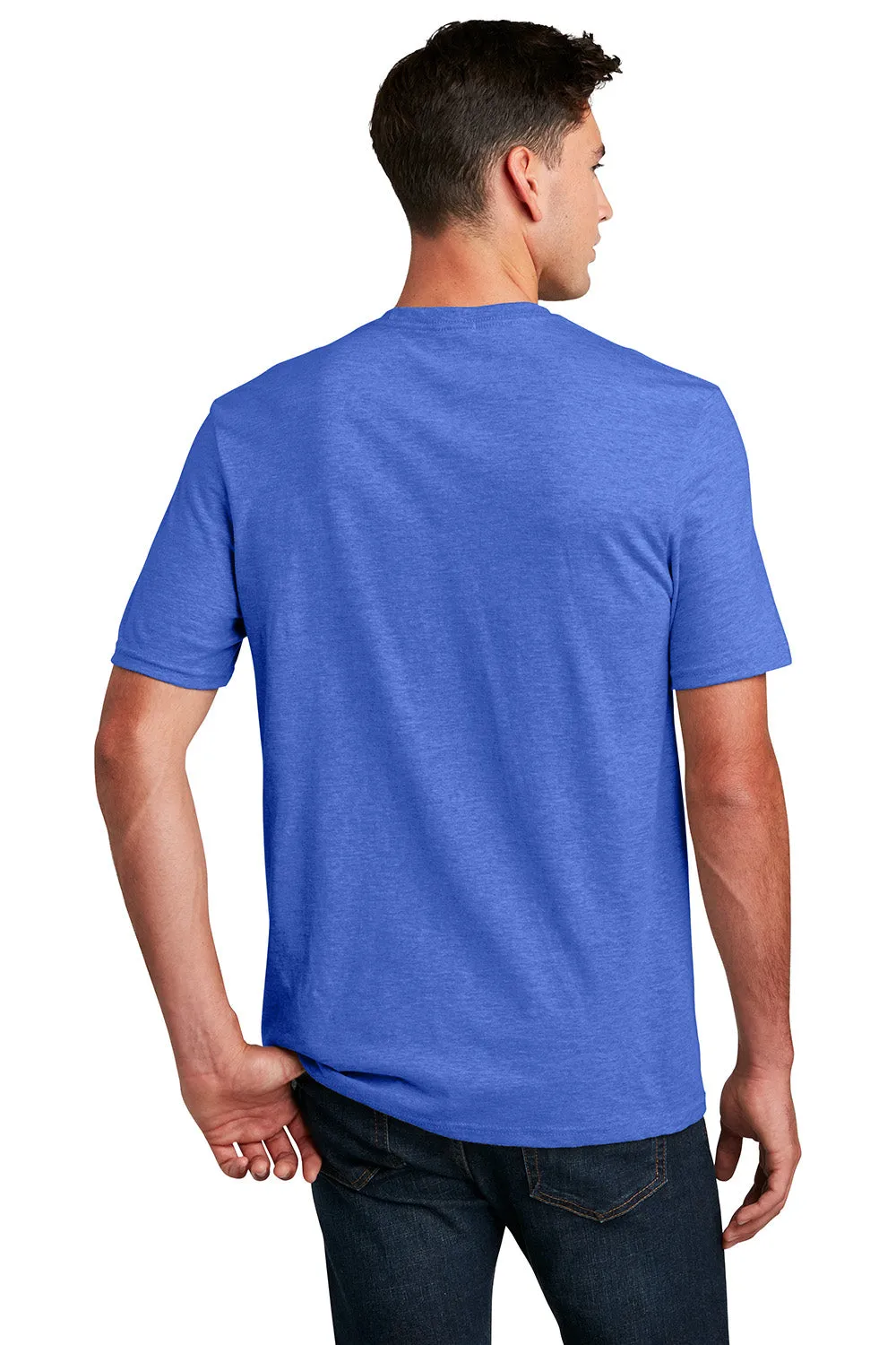 District Mens Perfect Blend Short Sleeve Crewneck T-Shirt - Royal Blue Frost  Buy new Clothing District