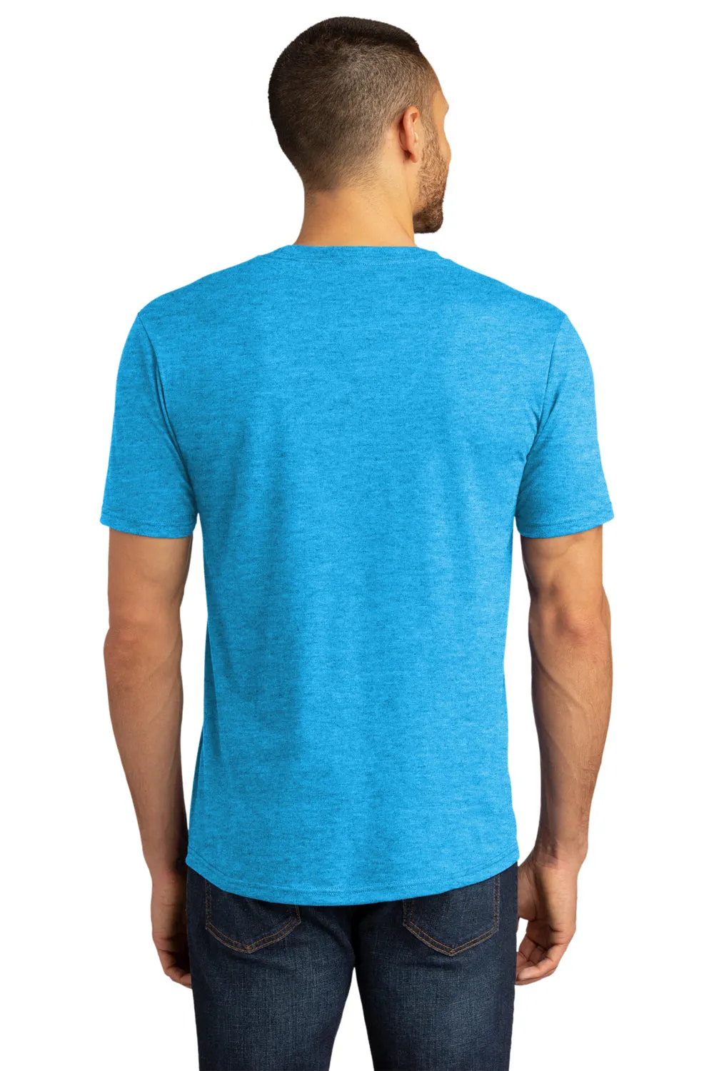 District Mens Perfect DTG Short Sleeve Crewneck T-Shirt - Turquoise Blue Frost  Buy new Clothing District
