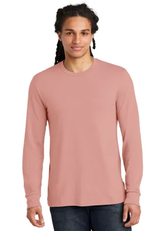 District Mens Perfect Tri Long Sleeve Crewneck T-Shirt - Blush Pink Frost  Buy new Clothing District