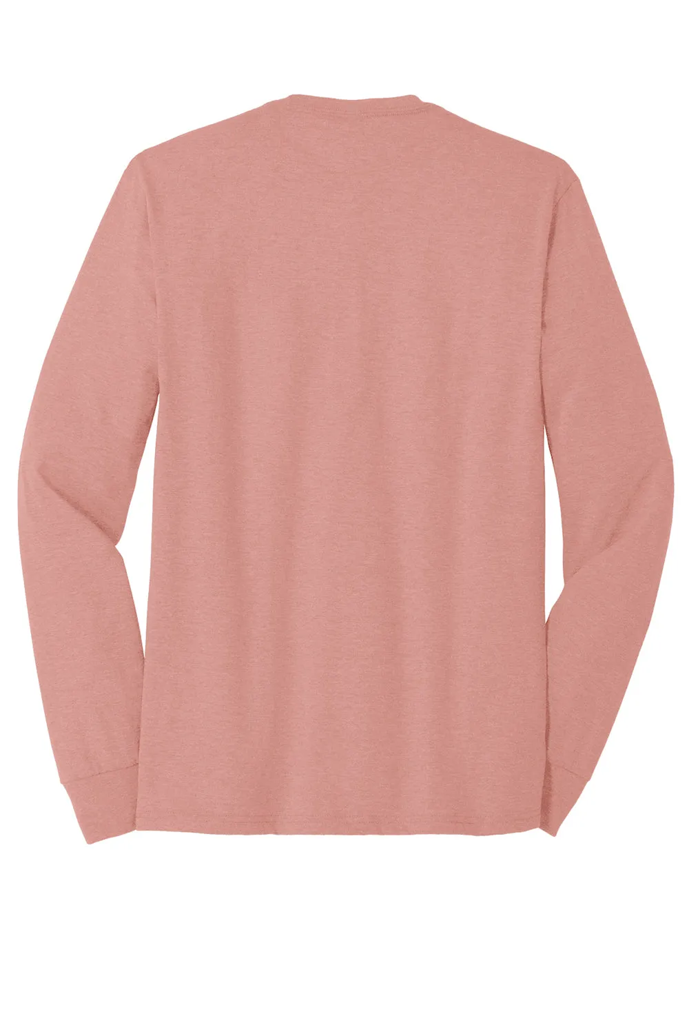 District Mens Perfect Tri Long Sleeve Crewneck T-Shirt - Blush Pink Frost  Buy new Clothing District