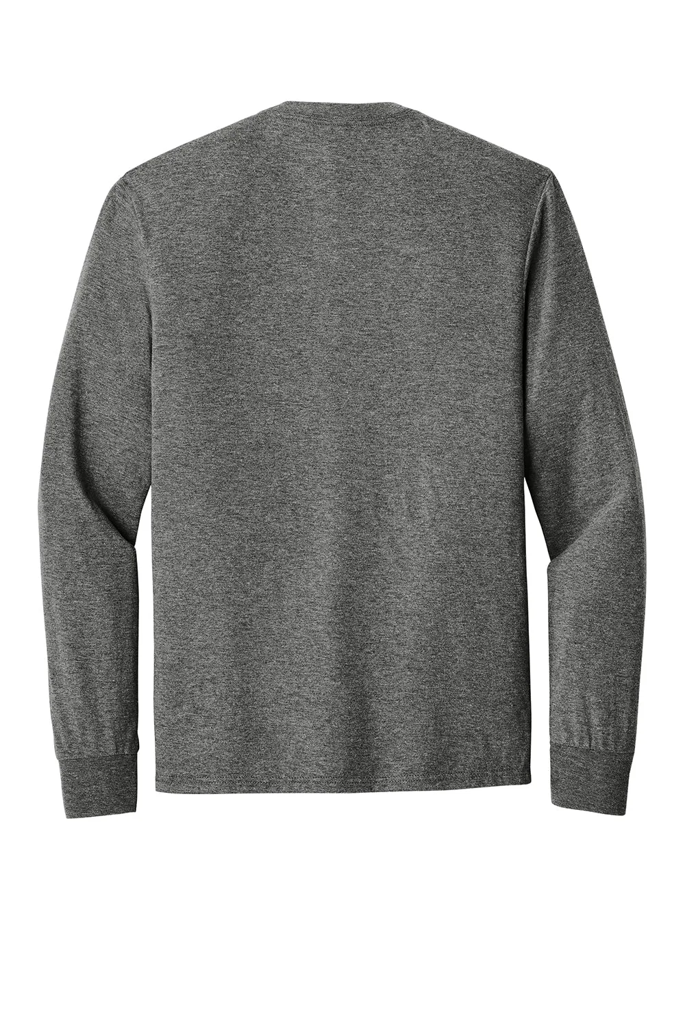 District Mens Perfect Tri Long Sleeve Crewneck T-Shirt - Grey Frost  Buy new Clothing District