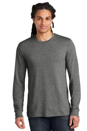 District Mens Perfect Tri Long Sleeve Crewneck T-Shirt - Grey Frost  Buy new Clothing District