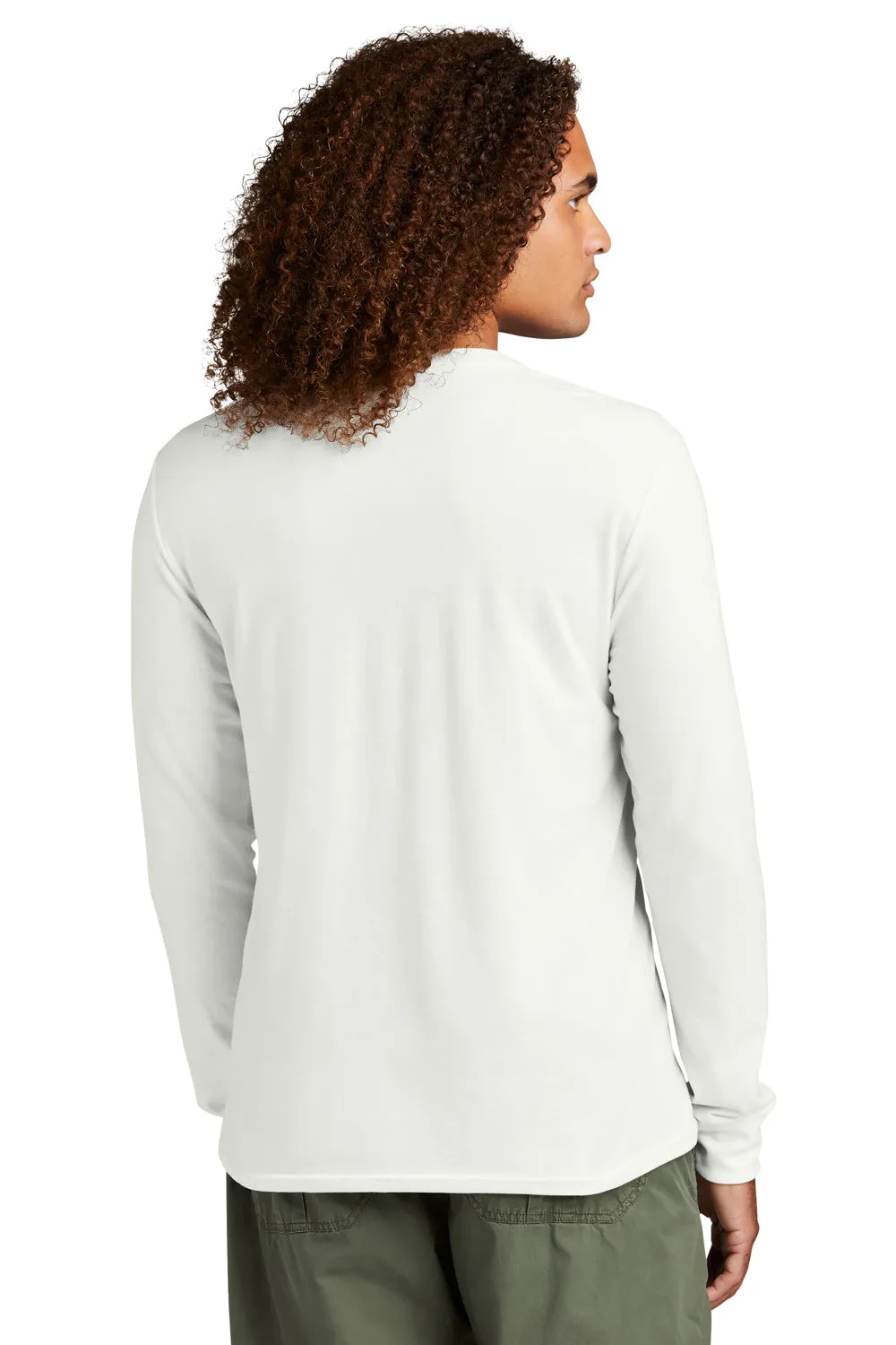 District Mens Perfect Tri Long Sleeve Henley T-Shirt - Natural  Buy new Clothing District