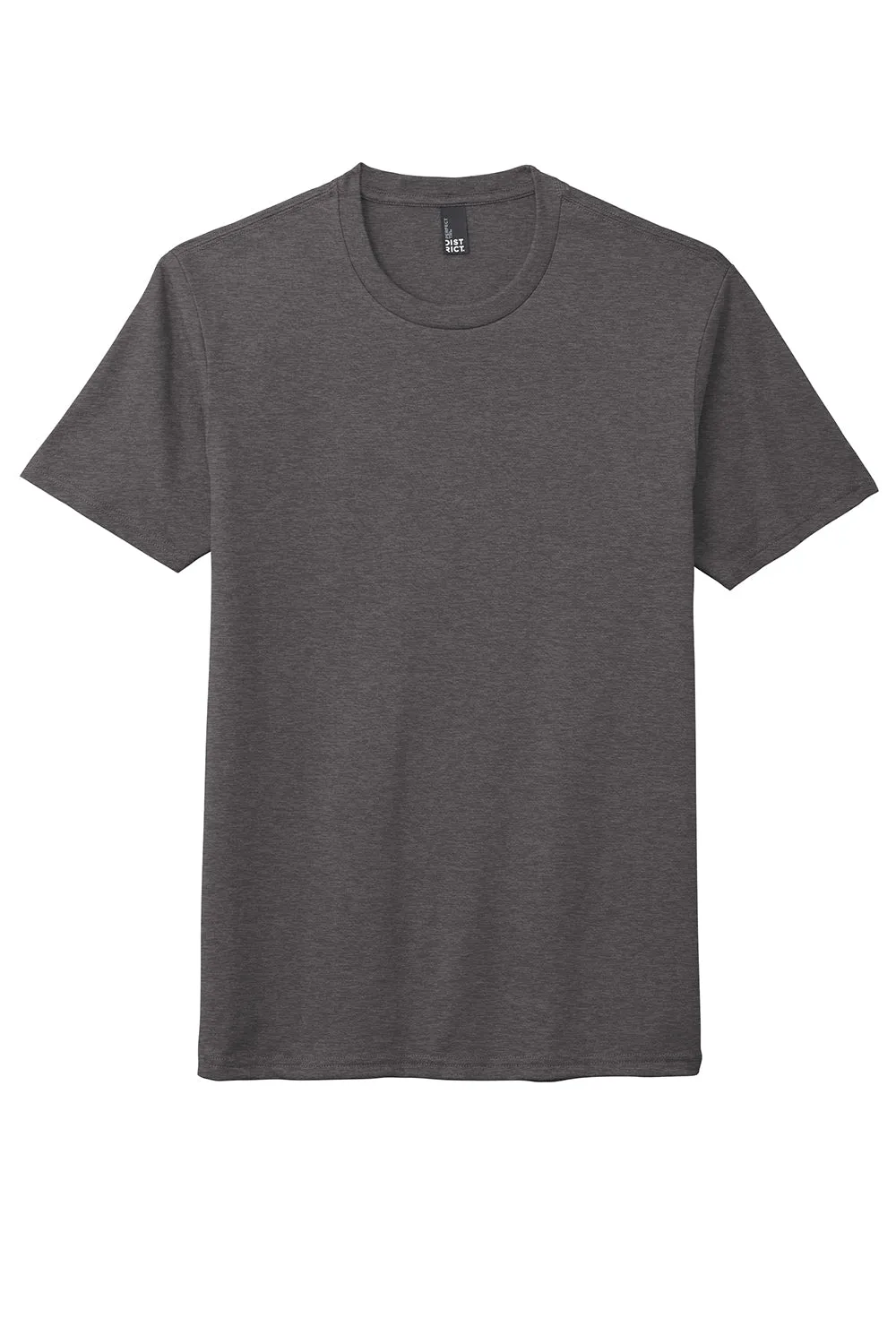 District Mens Perfect Tri Short Sleeve Crewneck T-Shirt - Heather Charcoal Grey  Buy new Clothing District