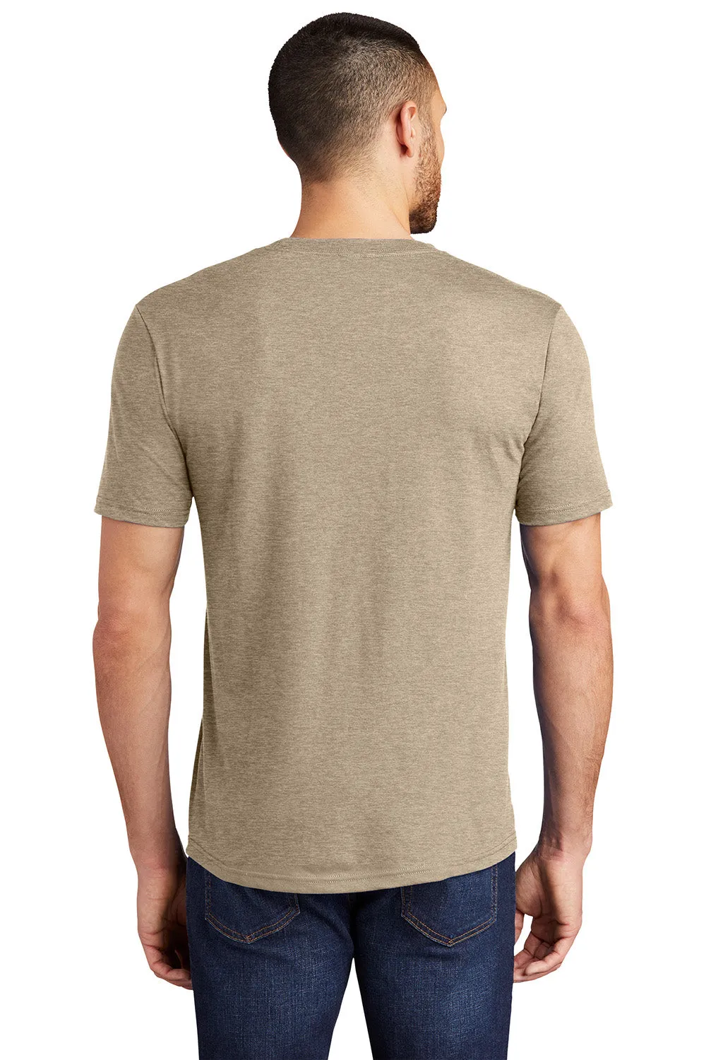 District Mens Perfect Tri Short Sleeve Crewneck T-Shirt - Heather Desert Tan  Buy new Clothing District