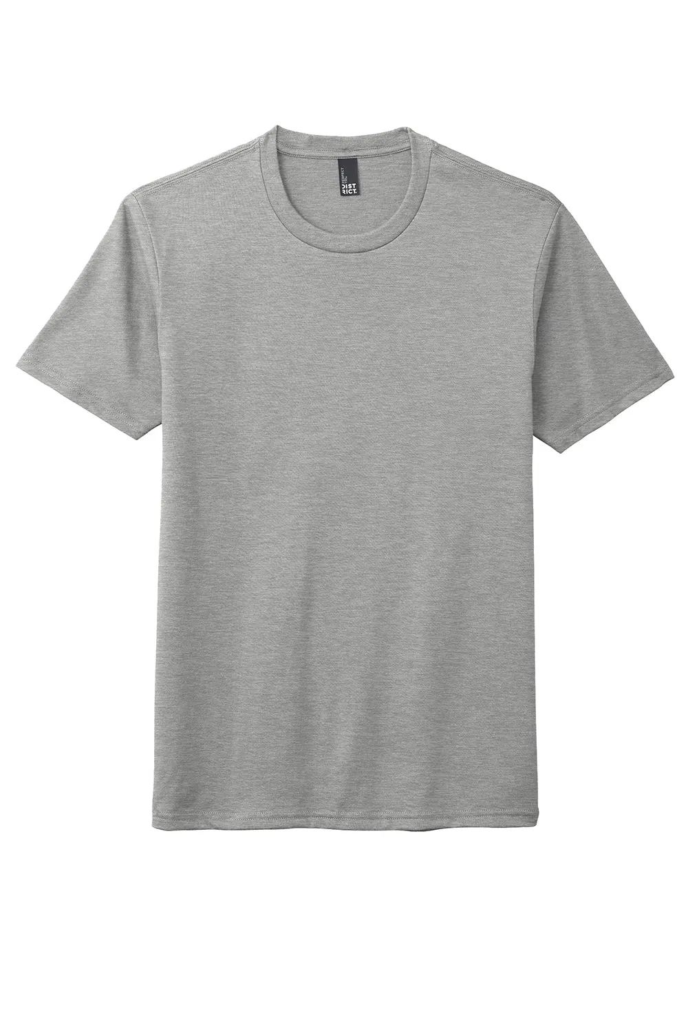 District Mens Perfect Tri Short Sleeve Crewneck T-Shirt - Heather Grey  Buy new Clothing District