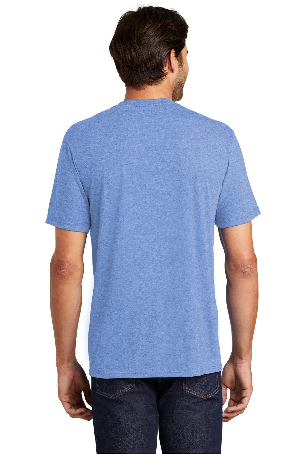 District Mens Perfect Tri Short Sleeve Crewneck T-Shirt - Maritime Blue Frost  Buy new Clothing District