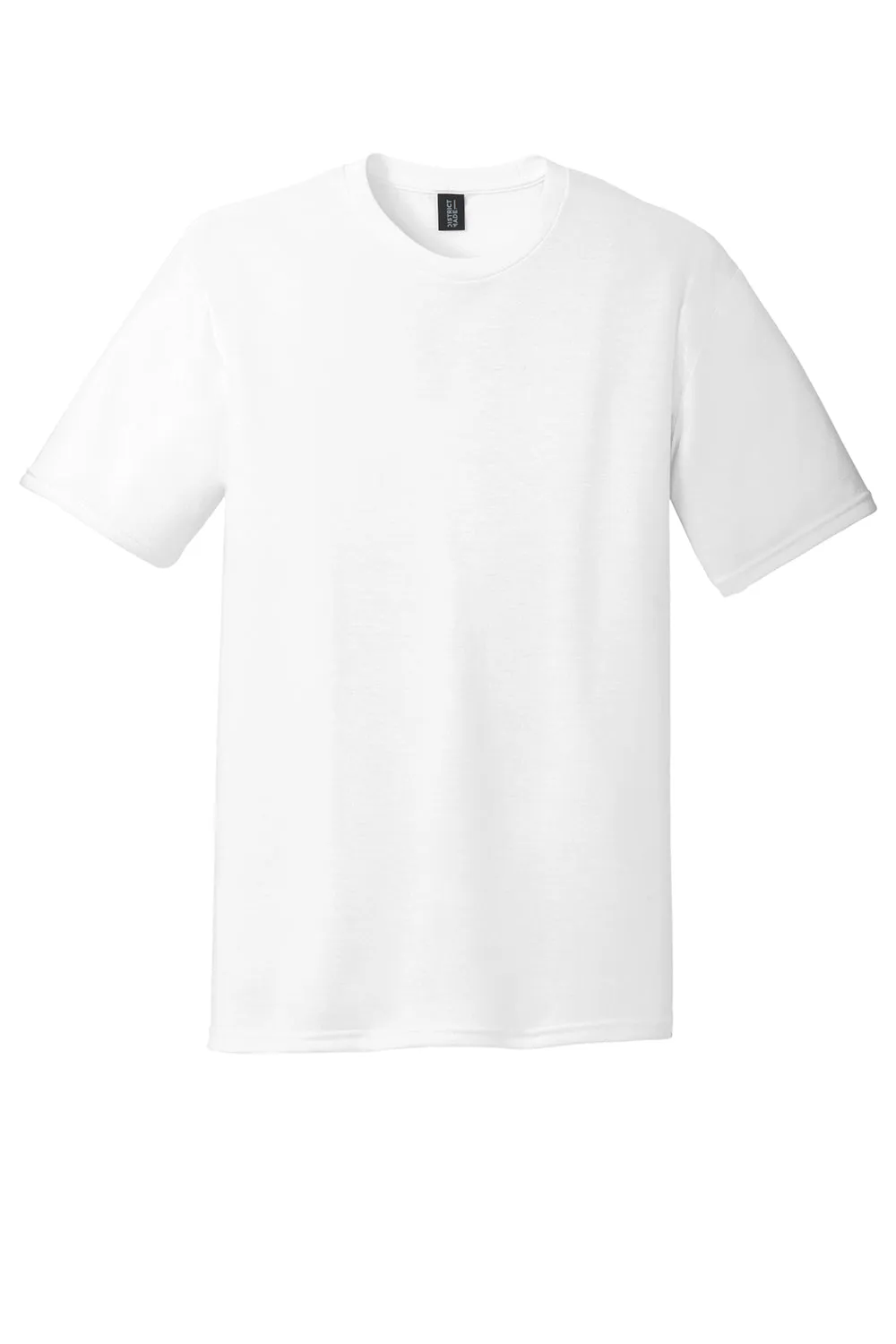District Mens Perfect Tri Short Sleeve Crewneck T-Shirt - White  Buy new Clothing District