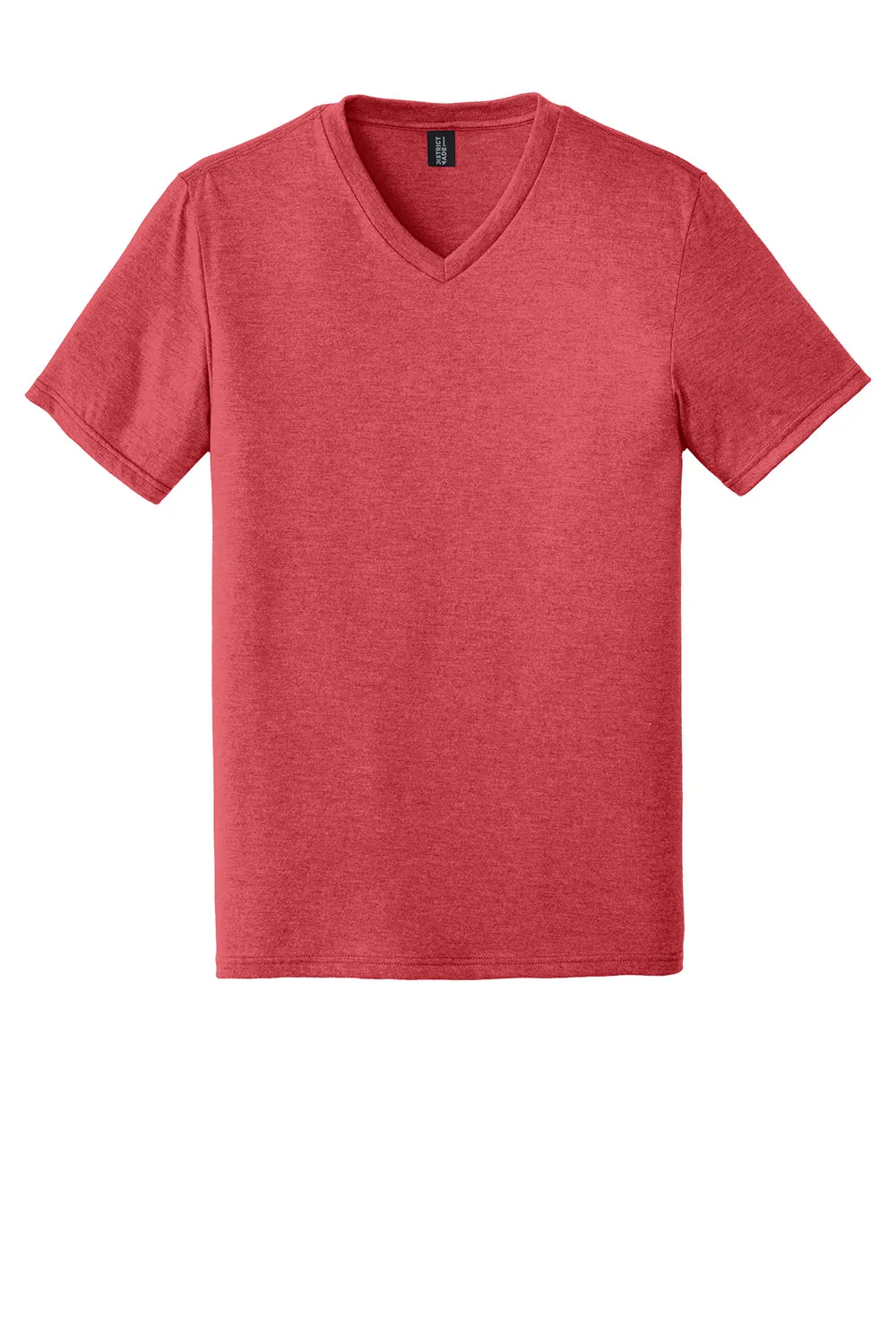 District Mens Perfect Tri Short Sleeve V-Neck T-Shirt - Red Frost  Buy new Clothing District