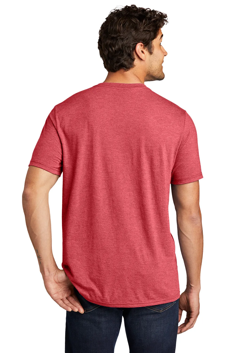 District Mens Perfect Tri Short Sleeve V-Neck T-Shirt - Red Frost  Buy new Clothing District