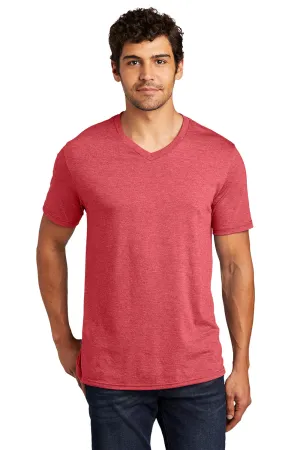 District Mens Perfect Tri Short Sleeve V-Neck T-Shirt - Red Frost  Buy new Clothing District