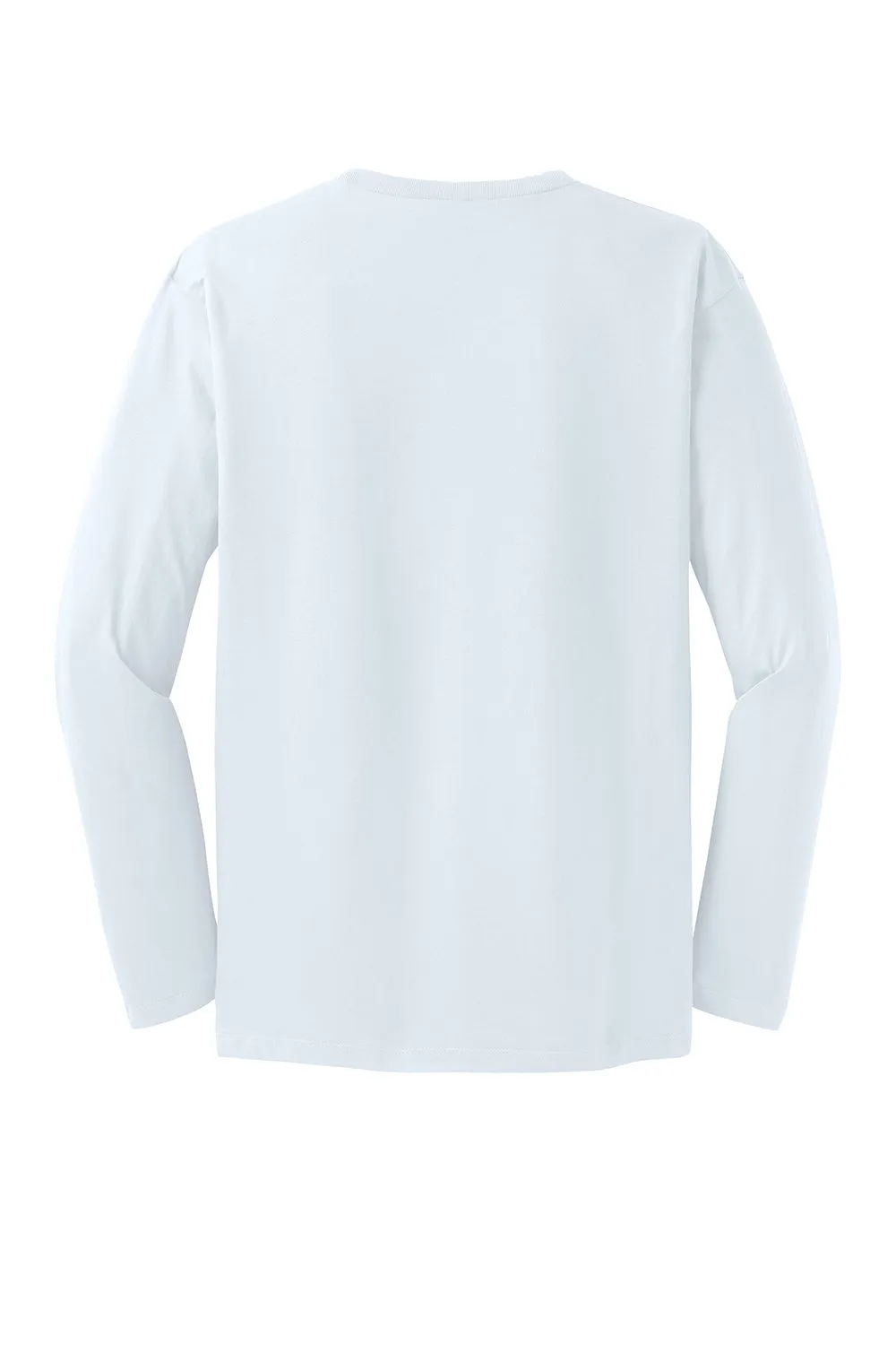 District Mens Perfect Weight Long Sleeve Crewneck T-Shirt - Bright White  Buy new Clothing District