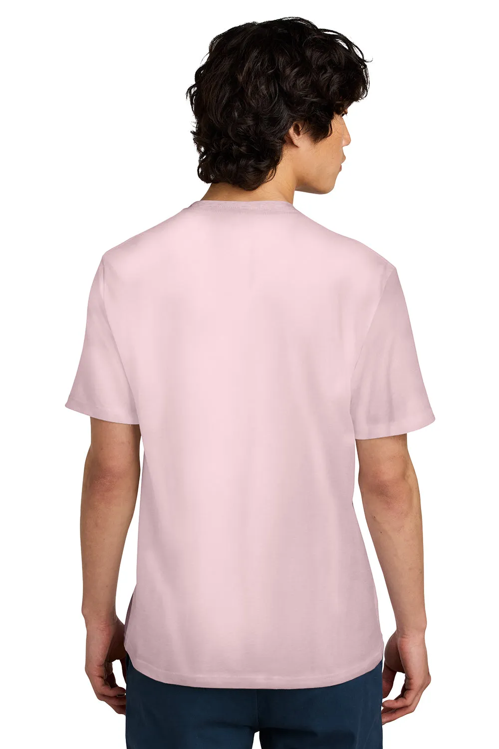 District Mens Perfect Weight Short Sleeve Crewneck T-Shirt - Carnation Pink  Buy new Clothing District