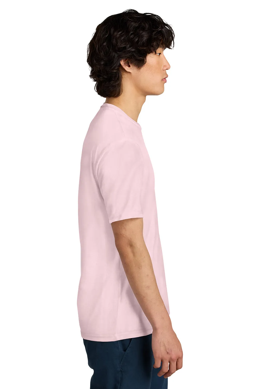 District Mens Perfect Weight Short Sleeve Crewneck T-Shirt - Carnation Pink  Buy new Clothing District