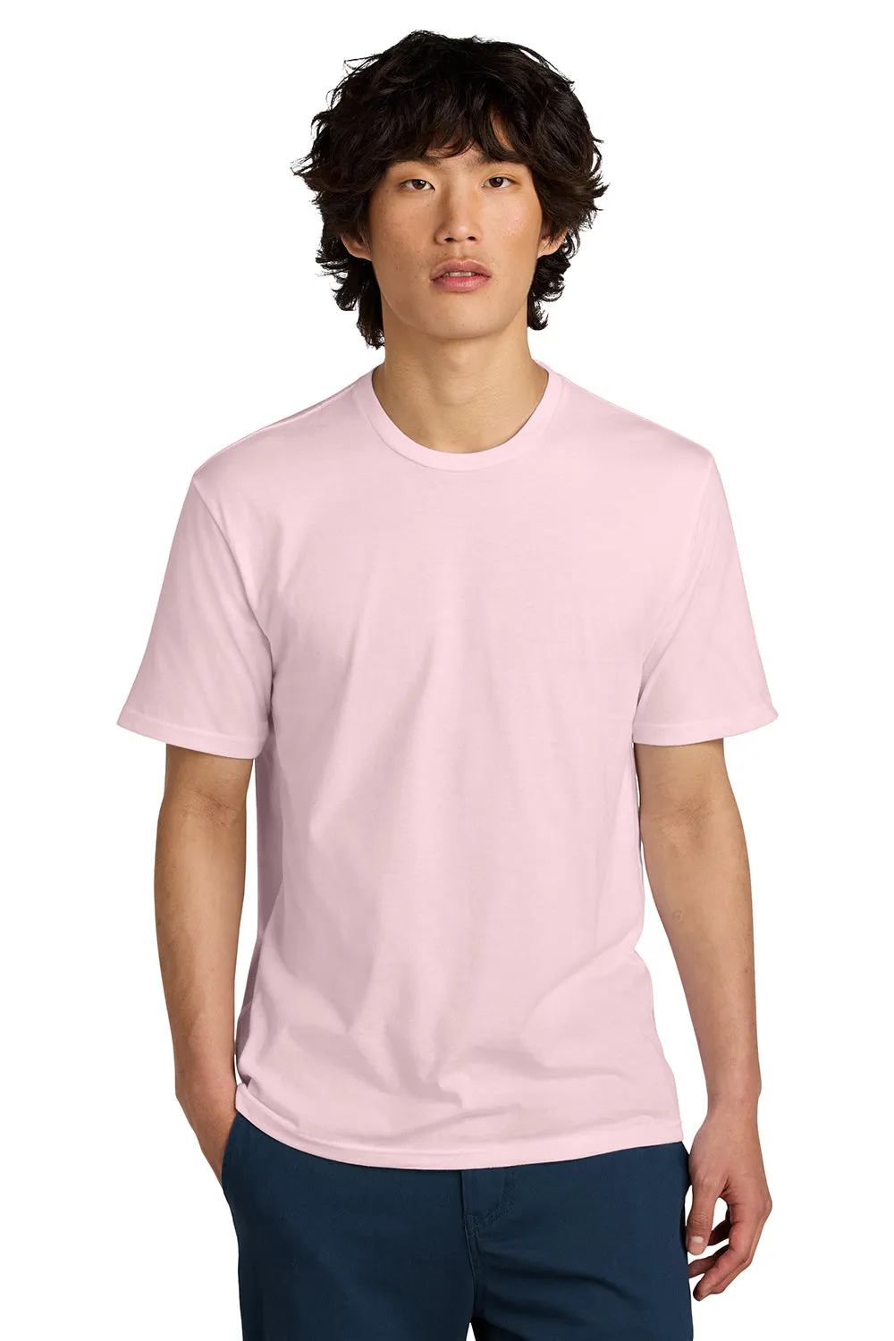 District Mens Perfect Weight Short Sleeve Crewneck T-Shirt - Carnation Pink  Buy new Clothing District